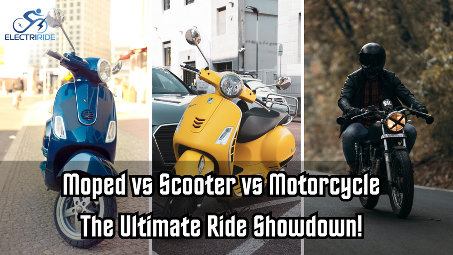 Revving Up: Moped vs Scooter vs Motorcycle - The Ultimate Ride Showdown!