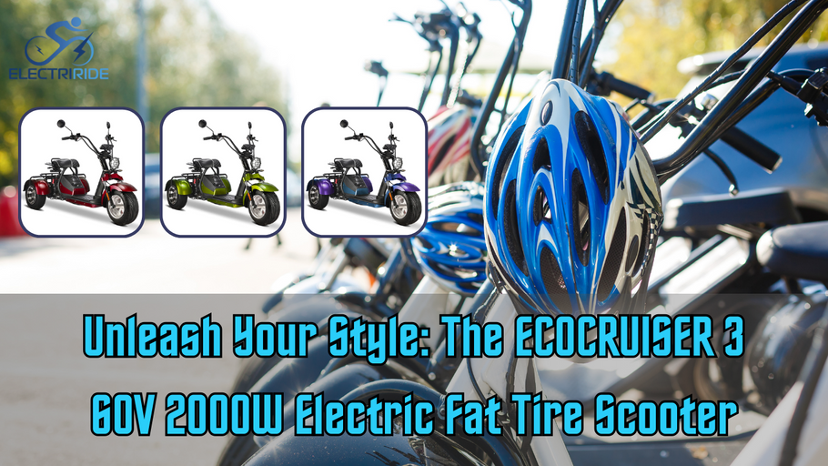 Unleash Your Style: The ECOCRUISER 3 60V 2000W Electric Fat Tire Scooter