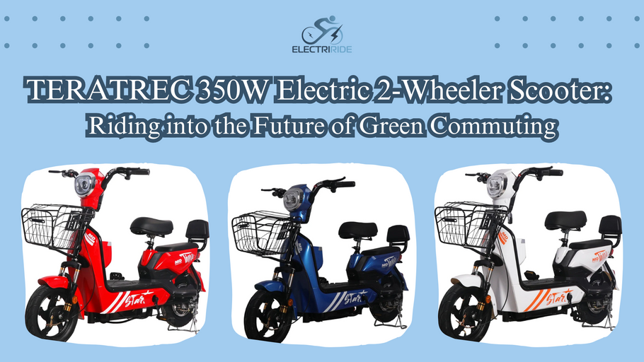 TERATREC 350W Electric 2-Wheeler Scooter: Riding into the Future of Green Commuting