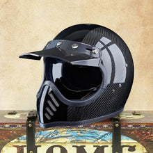 Load image into Gallery viewer, MOTOFLOW Carbon Fiber Motorcycle Helmet (7672865947809)
