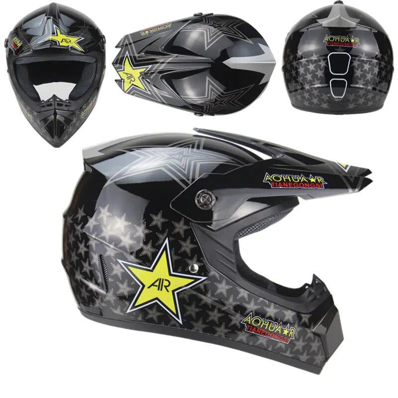 MOTOFLOW Full-Face Off-Road Motorcycle Helmet (7672936628385)