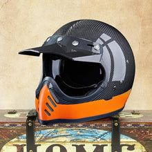 Load image into Gallery viewer, MOTOFLOW Carbon Fiber Motorcycle Helmet (7672865947809)
