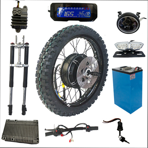 VOLTCYCLE 6000w 8000w 12000w 19/21 inch electric motorcycle rear wheel conversion kit (7674219888801)