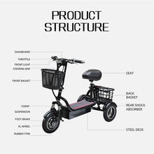 Load image into Gallery viewer, TRIAD  3 Wheels Electric Motorized Trike Scooter (7672357978273)
