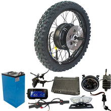 Load image into Gallery viewer, VOLTCYCLE 6000w 8000w 12000w 19/21 inch electric motorcycle rear wheel conversion kit (7674219888801)
