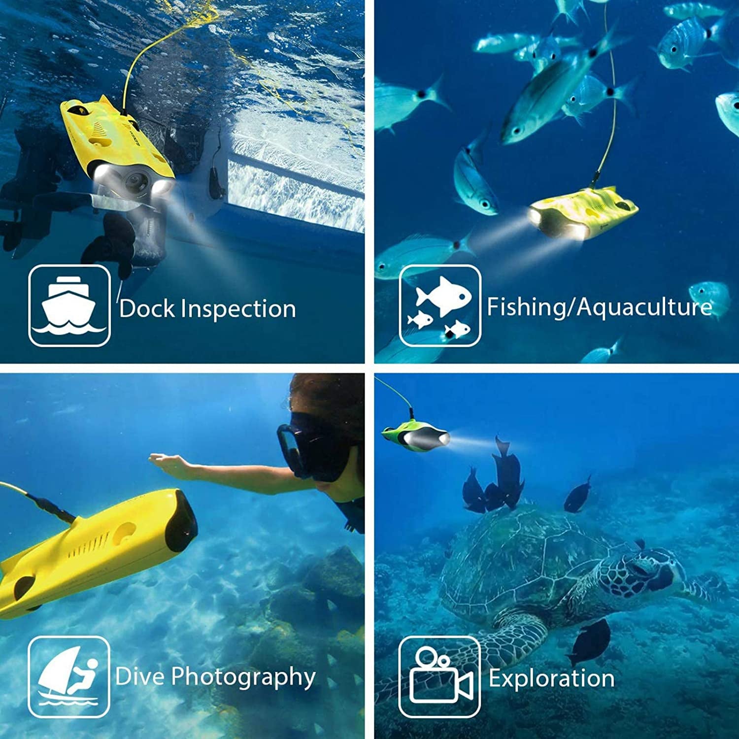 AQUATICA 4K Camera Mini Underwater Drone – ElectriRide