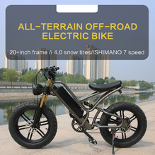 Load image into Gallery viewer, VOLTCYCLE 20 Inch off-road fat tire aluminum Electric Bike (7674111000737)
