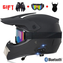Load image into Gallery viewer, MOTOFLOW Adult Full Head Off-road Motorcycle Helmet With Smart Bluetooth (7672918540449)
