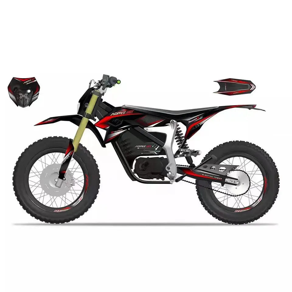 MOTOFLOW AS4 High Power Off Road Jump E Motor-Cross Electrical Dirt Bike (7676334375073)