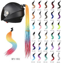 Load image into Gallery viewer, RIDEREADY  Helmet Decoration: Suction Cup Pigtail Dreadlocks (7673263521953)
