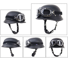 Load image into Gallery viewer, RIDEREADY Motorcycle Retro Outdoor Riding Half Open Face Helmet With Glasses (7675490009249)
