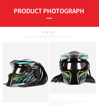 Load image into Gallery viewer, RIDEREADY Predator-Style Carbon Fiber Full-Covered Helmet (7675542405281)
