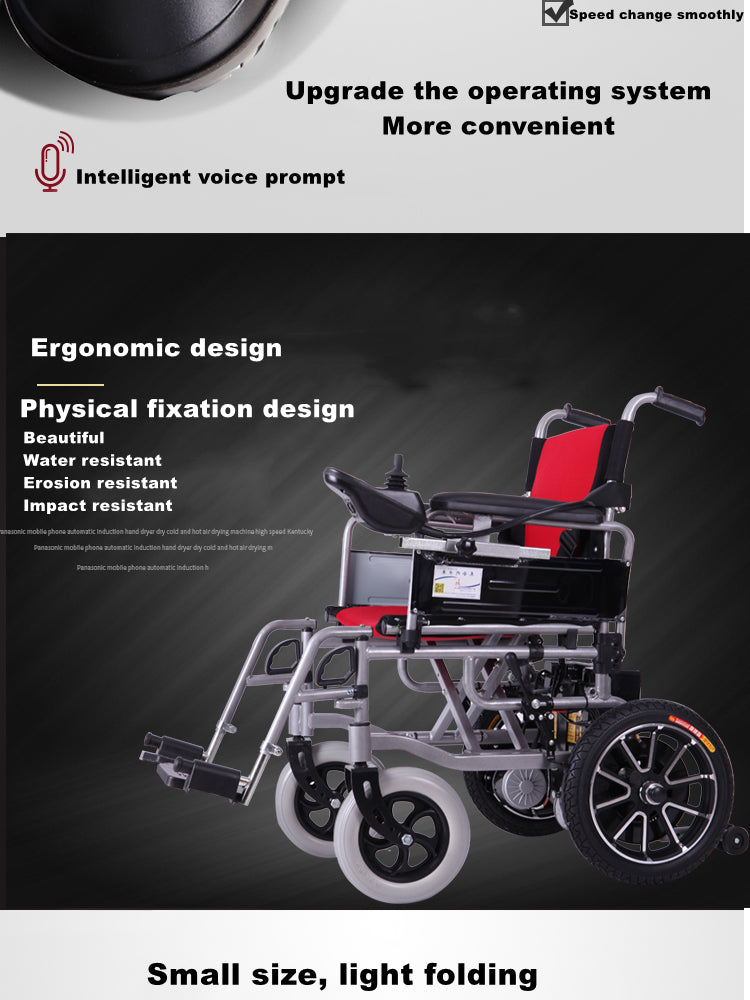 EZYCHAIR EG-002 Foldable Electric Wheelchair (7669300592801)