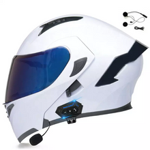 Load image into Gallery viewer, RIDEREADY  Motorcycle Blue Tooth Helmet Full Face Dual Visor Flip Up (7675529625761)
