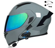Load image into Gallery viewer, RIDEREADY  Motorcycle Blue Tooth Helmet Full Face Dual Visor Flip Up (7675529625761)
