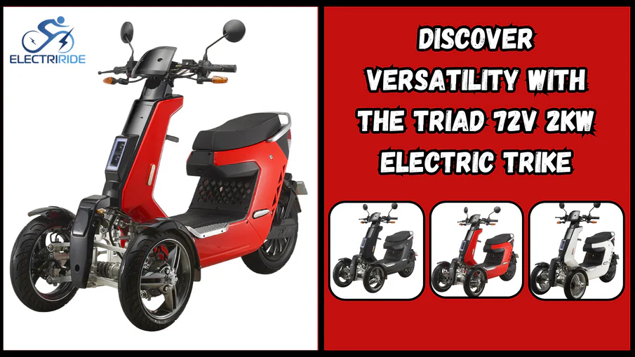 Discover Unparalleled Comfort and Versatility with the TRIAD 72V 2KW Electric Tumbler Trike