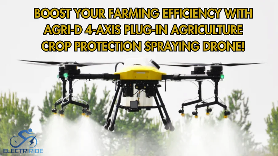 Boost Your Farming Efficiency with AGRI-D 4-Axis Plug-in Agriculture Crop Protection Spraying Drone!