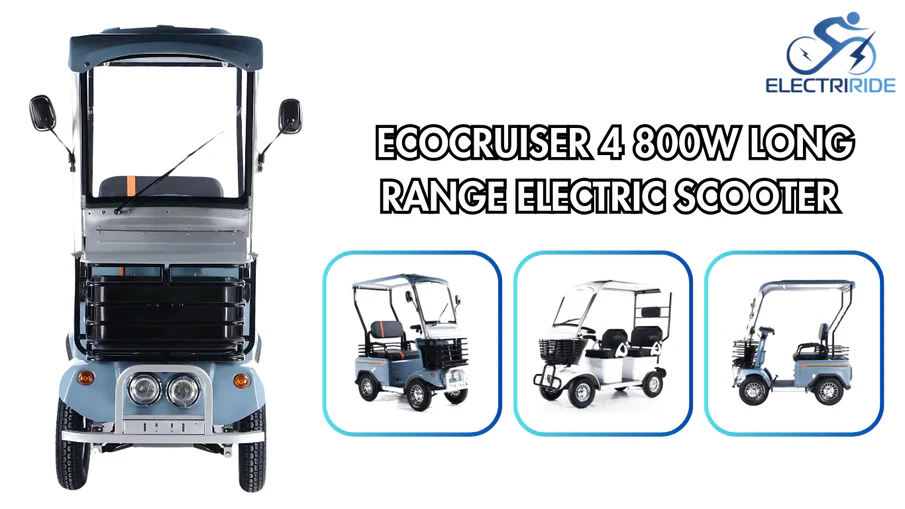 Experience Unmatched Comfort and Performance with the ECOCRUISER 4 800W Long Range Electric Scooter